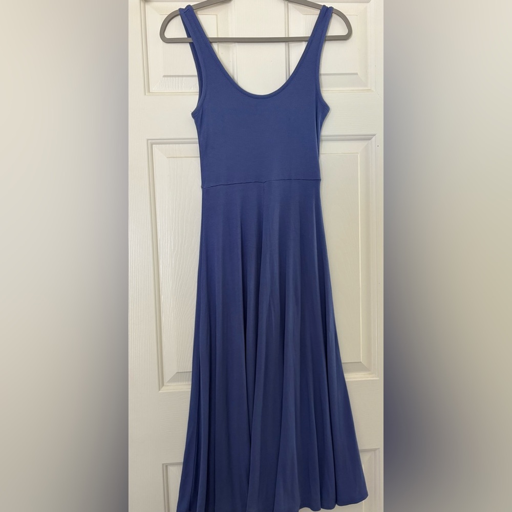 Marine Layer Lexi Rib Knit Fit and Flare Midi Dress Sz XS - Picture 2 of 3
